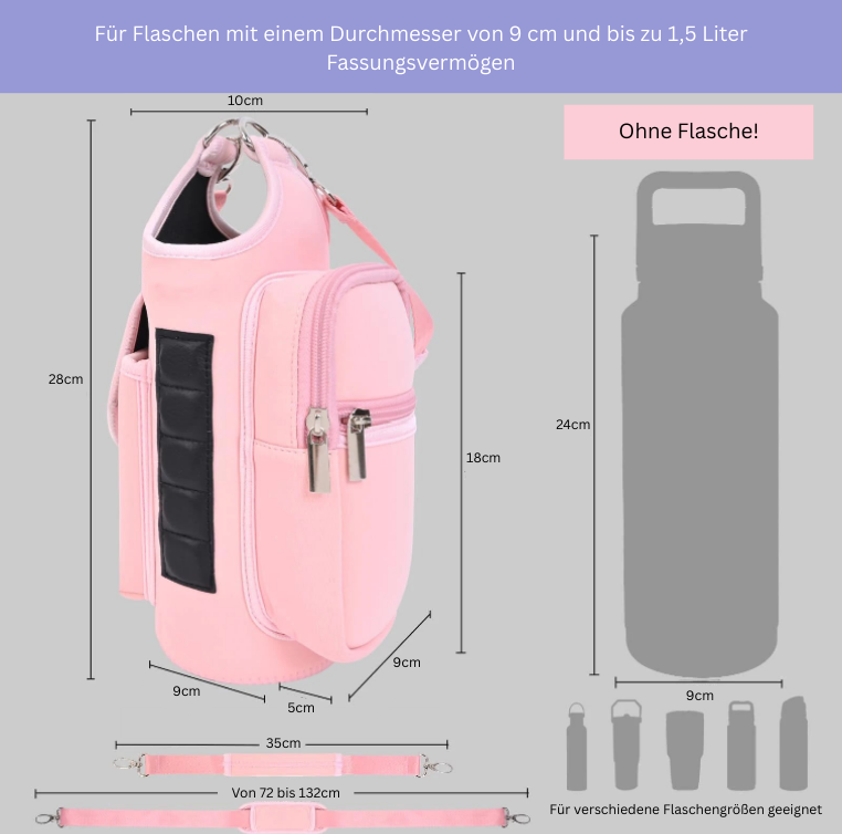 Magnetische Sporttasche für deine Wasserflasche, Handy, Autoschlüssel und mehr!