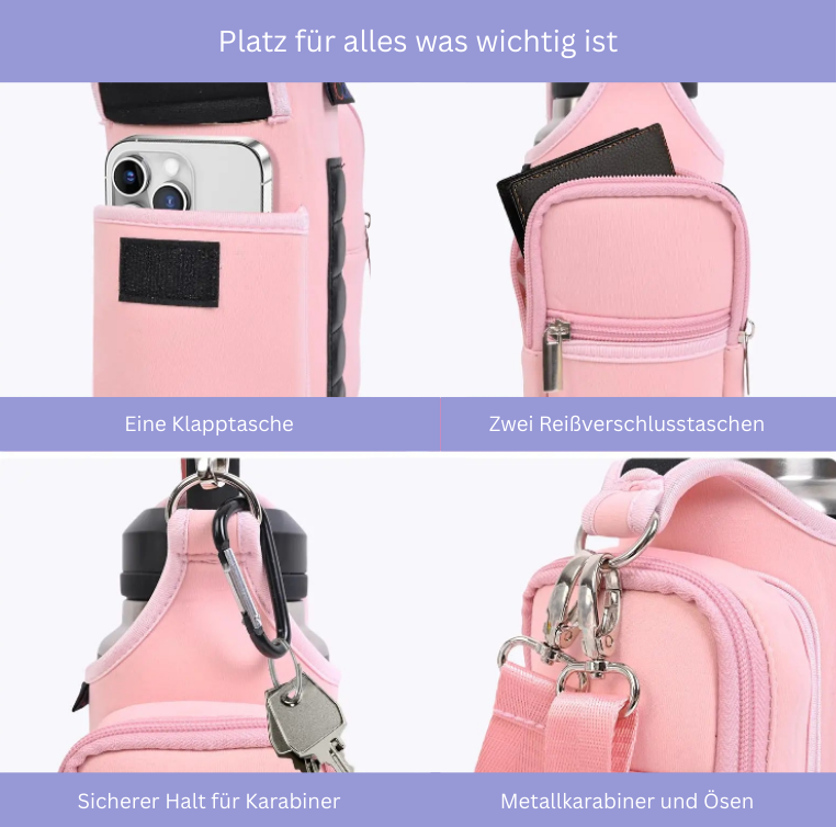 Magnetische Sporttasche für deine Wasserflasche, Handy, Autoschlüssel und mehr!
