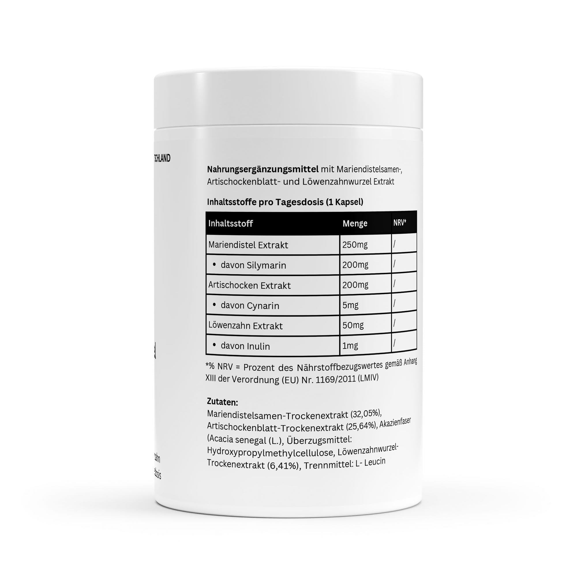 Mariendistel Artischocke Löwenzahn Komplex - 120 Kapseln